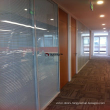 Aluminium Frame Double Tempered Clear Glass Office Room